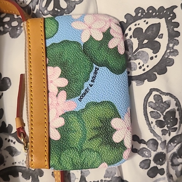 Dooney and Bourke Hydrangea Satchel with Coin Purse - Picture 8 of 9